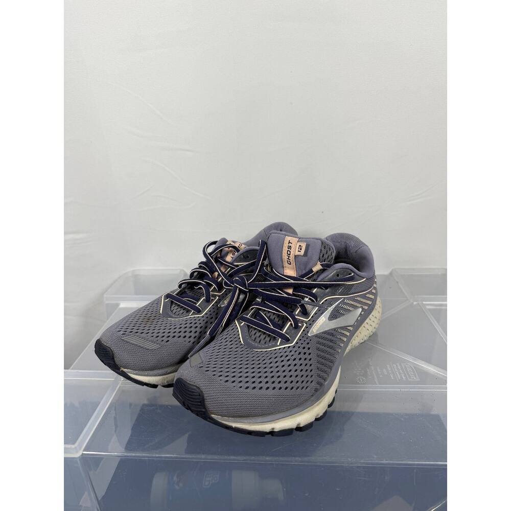Brooks Ghost 12 Women’s Running Shoes Size 9 Gray Blue Cushion Neutral Trainers